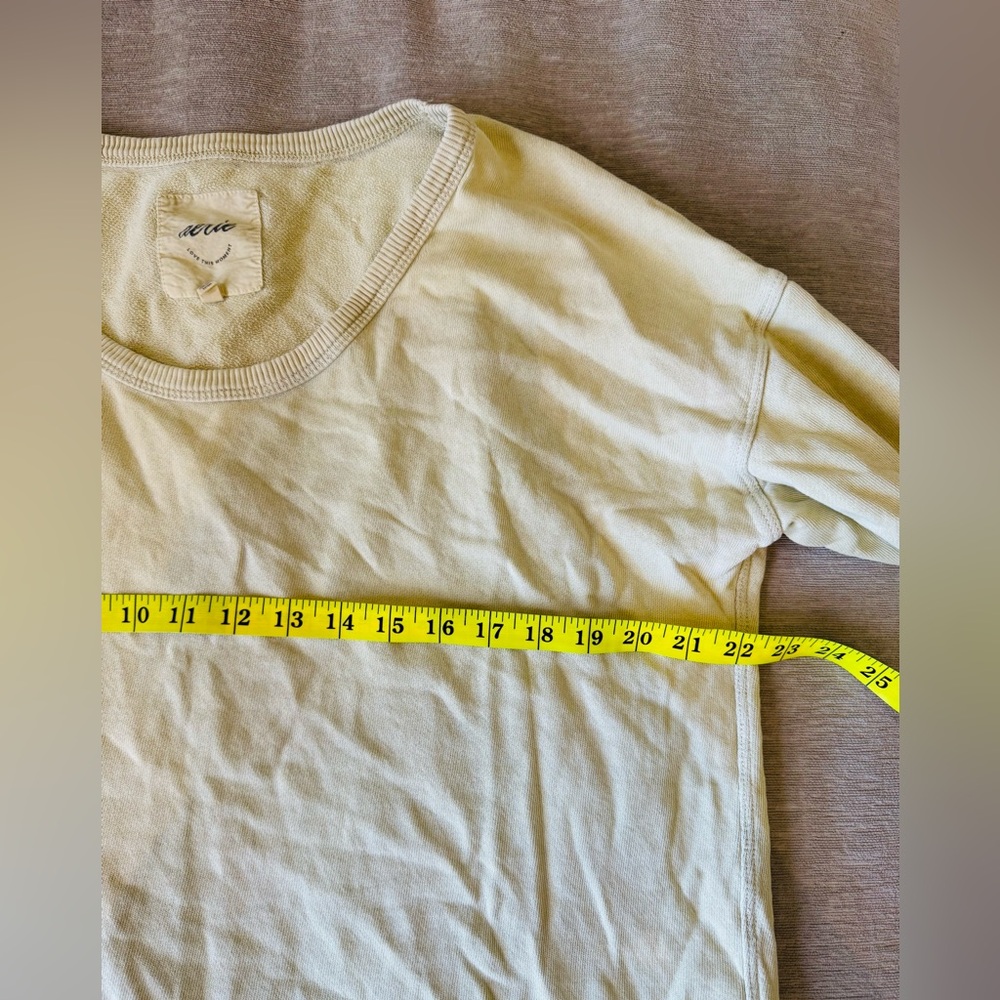 Aerie Beach Daze Sweatshirt XS Oversized Slouchy Pullover Graphic distressed - Picture 8 of 11